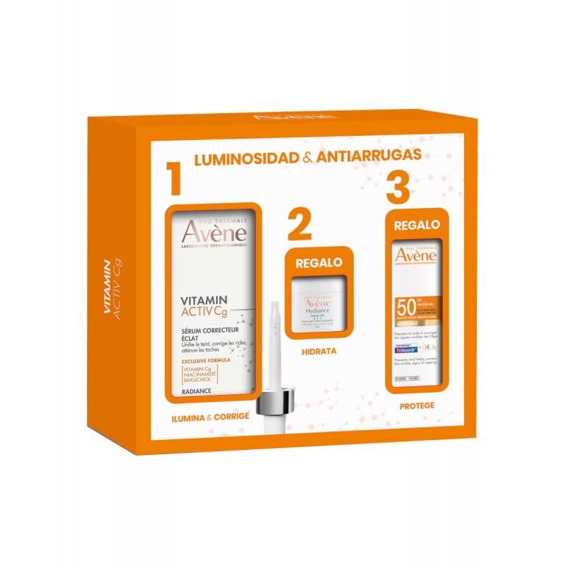 Ahora en este pack con mini tallas para probar una crema hidratante diaria y un fotoprotector solar despigmentante anti-age