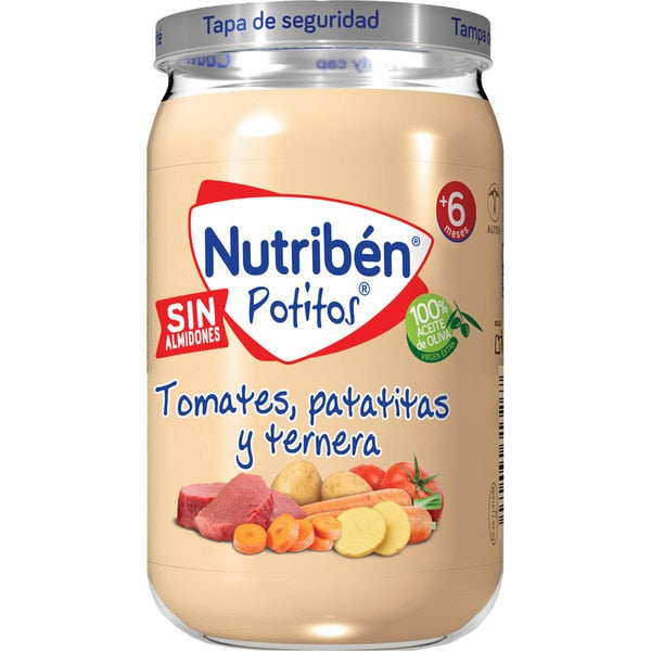 NUTRIBEN 235 GR.TOMATES,PATATITAS Y TERNERA