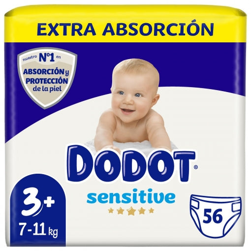 DODOT PLUS SENSITIVE T-3 BOLSA 56 UND