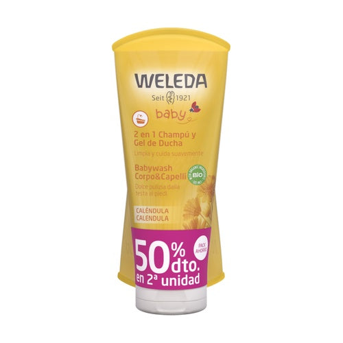 WELEDA BEBE CALENDULA PACK GEL CHAMPU 2ª UND 50% DTO