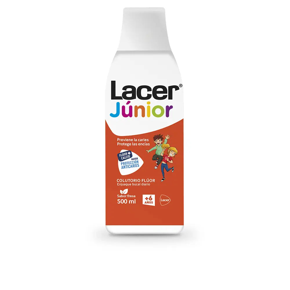 LACER JUNIOR COLUTORIO FLUOR FRESA 500 ML.