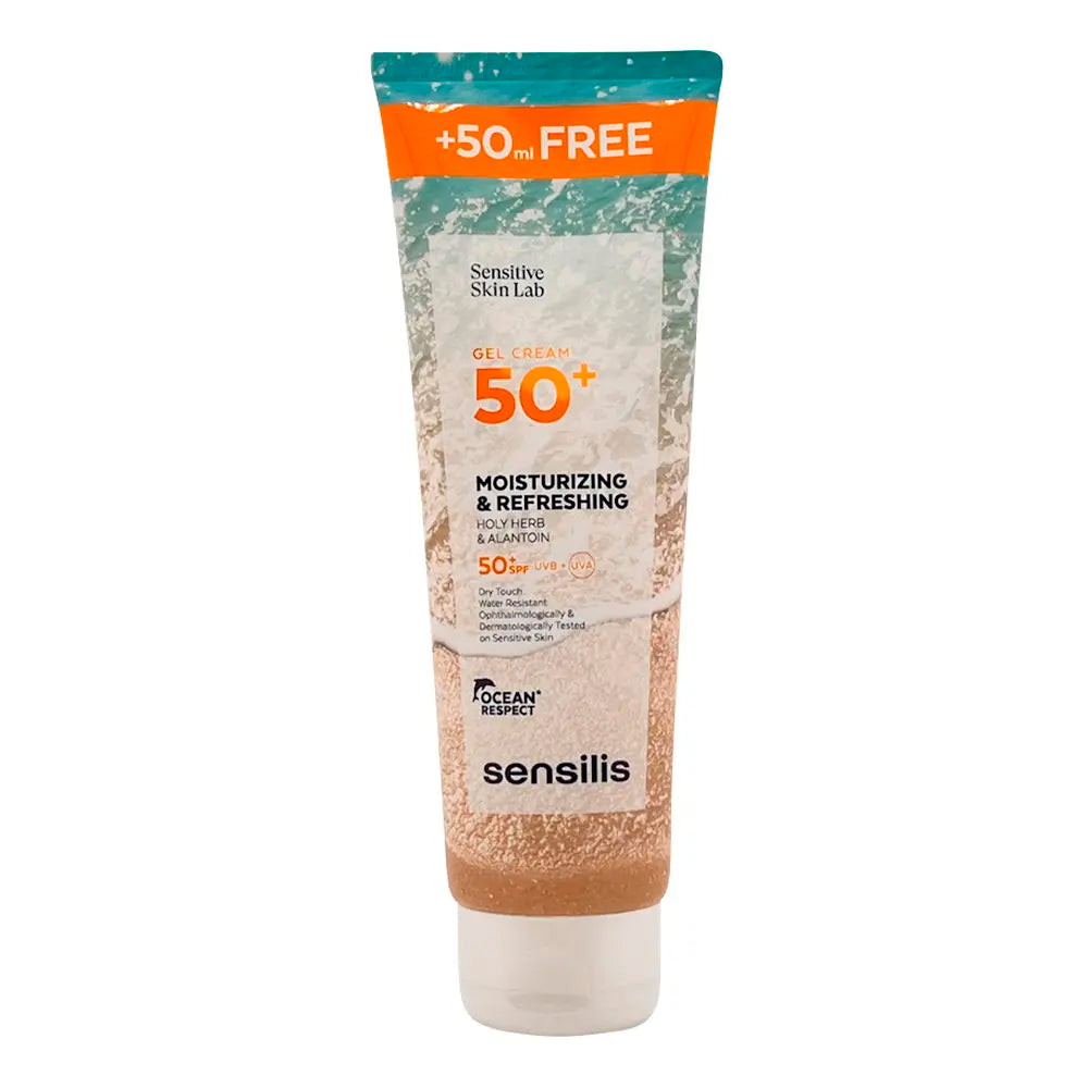 Sensilis Gel Cream spf50+ Free&nbsp;250ml&nbsp;es un fotoprotector corporal que mantiene la piel hidratada y fresca, a la vez que la protege eficazmente frente a los daños solares gracias a su factor de protección muy alto.