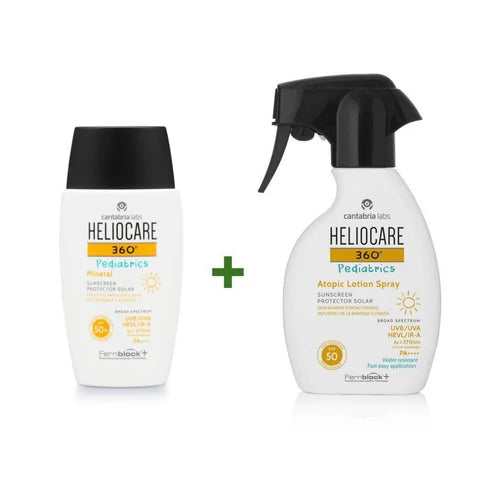 HELIOCARE PACK PEDIATRICS 360º (MINERAL FACIAL + ATOPIC LOTION SPRAY) -20%