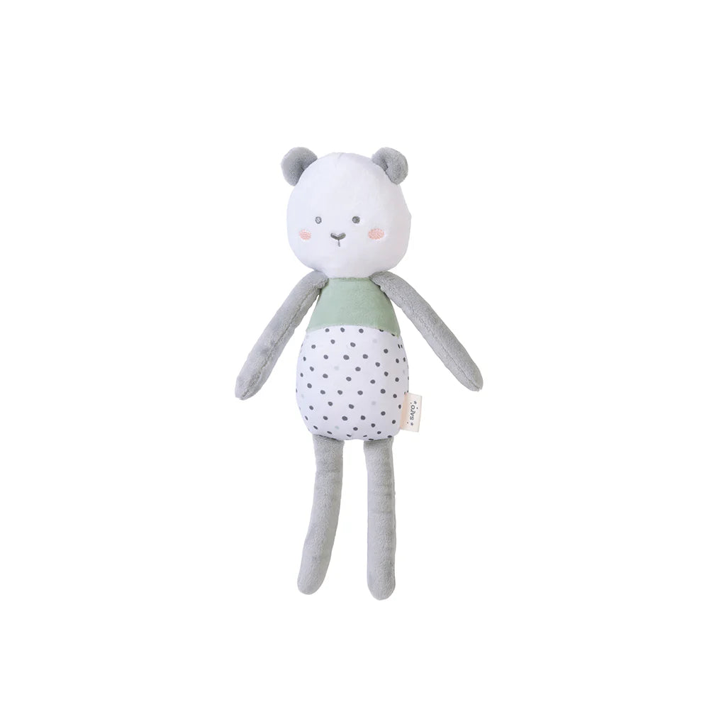 MUÑECO "PATUDO" ROSA Y GRIS SARO