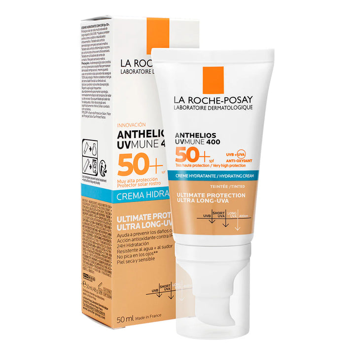 ANTHELIOS UVMUNE 400 CREMA HIDRATANTE SPF50+ CON COLOR