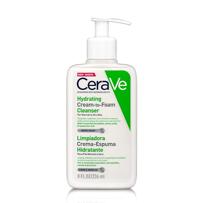 CERAVE LIMPIADORA CREMA-ESPUMA PIEL NORMAL SECA 236 ML