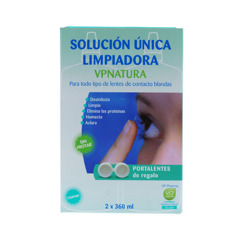 SOLUCION UNICA 2X360 ML +POTA-LENTES VPNATURA