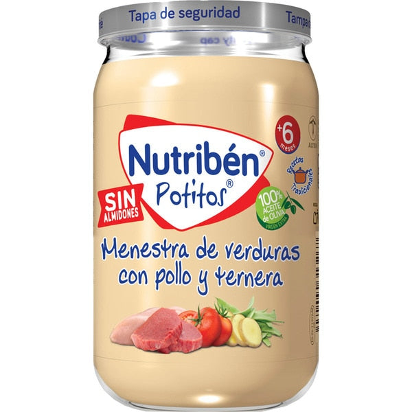 NUTRIBEN 235 GR. MENESTRA DE VERDURAS CON POLLO Y TERNERA