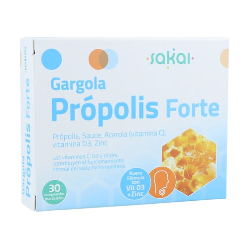 PROPOLIS FORTE GARGOLA SAKAY 30 COMPRIMIDOS MASTICABLES