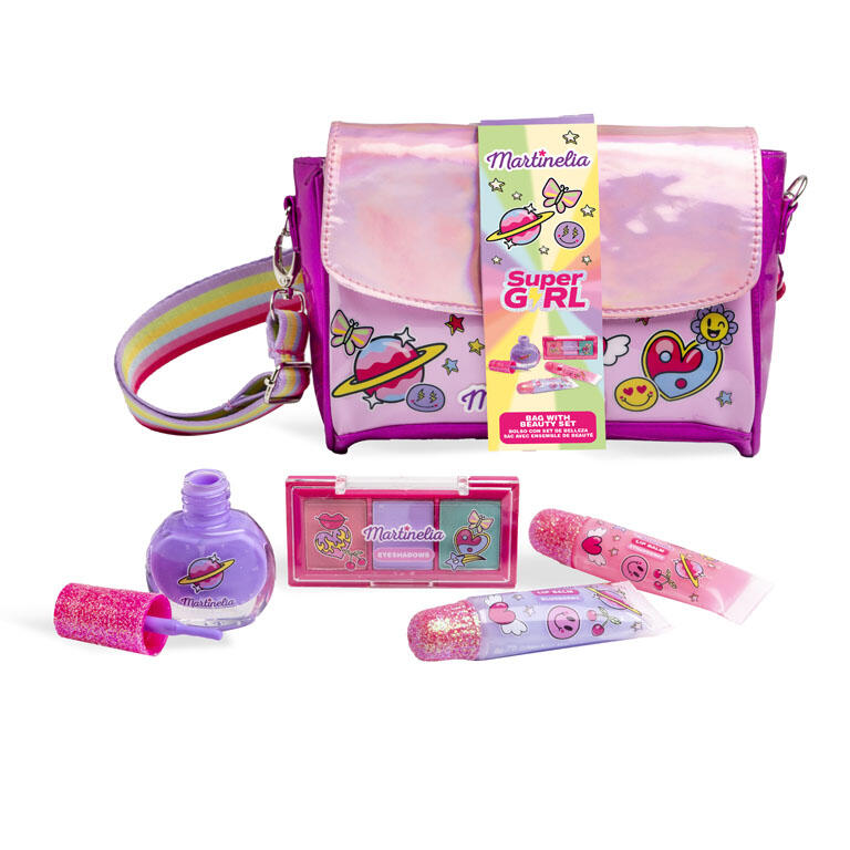 MARTINELIA BOLSITO ROSA SUPERGIRL MAIC BEAURY SET