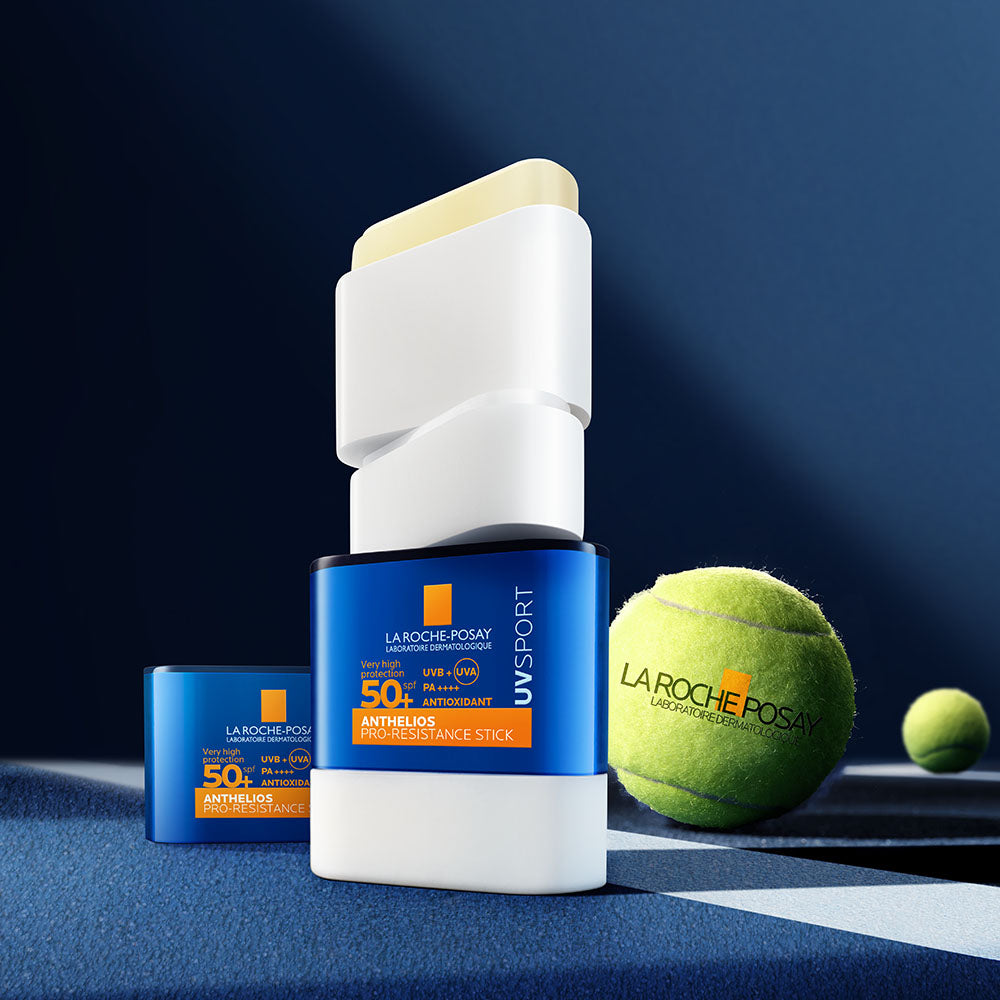 ANTHELIOS Stick Sport SPF50+ de La Roche-Posay: protección extrema en formato práctico para tu ritmo activo.