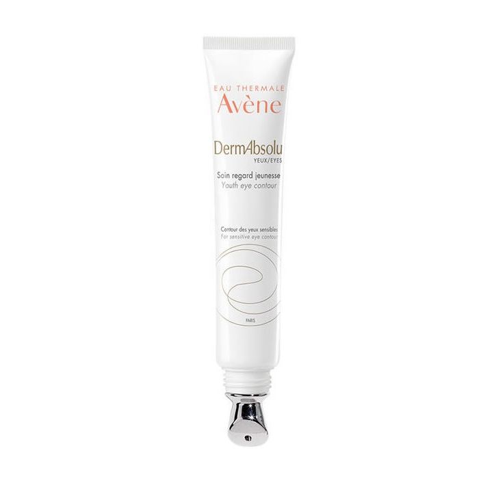 Avene DermAbsolu Contorno de ojos rejuvenecedor&nbsp;es un tratamiento global de los signos de la edad de toda la zona periocular, para bolsas, ojeras y patas de gallo y también como tratamiento de párpados caídos.