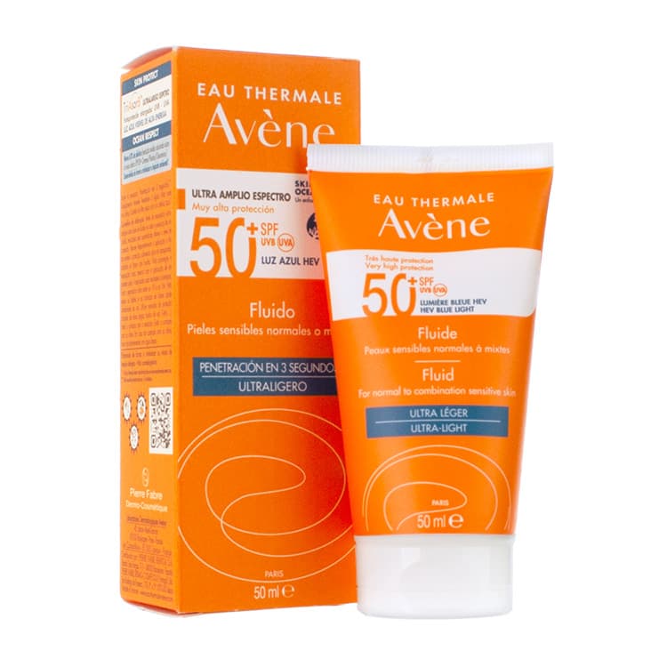 AVENE SOLAR FACIAL FP 50+ FLUIDO 50 ML.