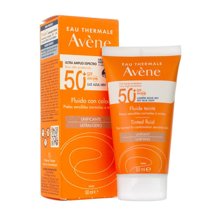 AVENE SOLAR FACIAL FP 50+ FLUIDO COLOR