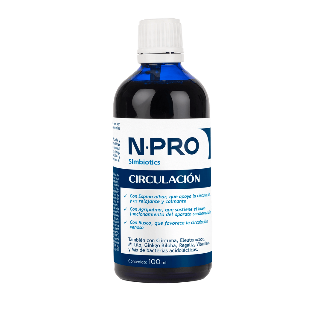 Mejora el bienestar de tus piernas y favorece una circulación saludable con Circulación N-PRO 100 ml, una fórmula diseñada para apoyar el sistema circulatorio de forma natural.