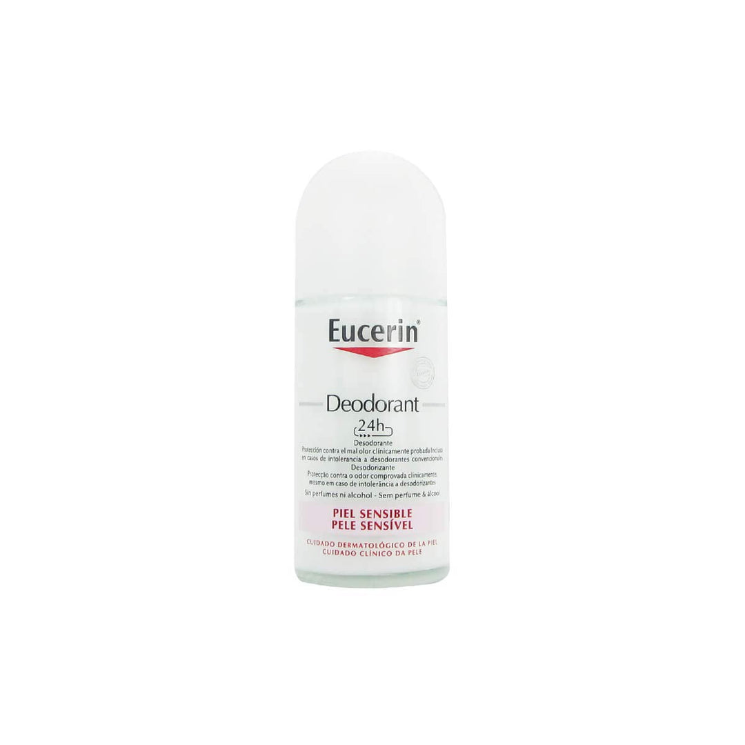 EUCERIN DESODORANTE ROLLON 24 HORAS PIEL SENSIBLE 50 ML.