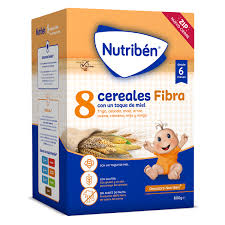 NUTRIBEN 8 CEREALES CON MIEL Y FIBRA 600 GR.