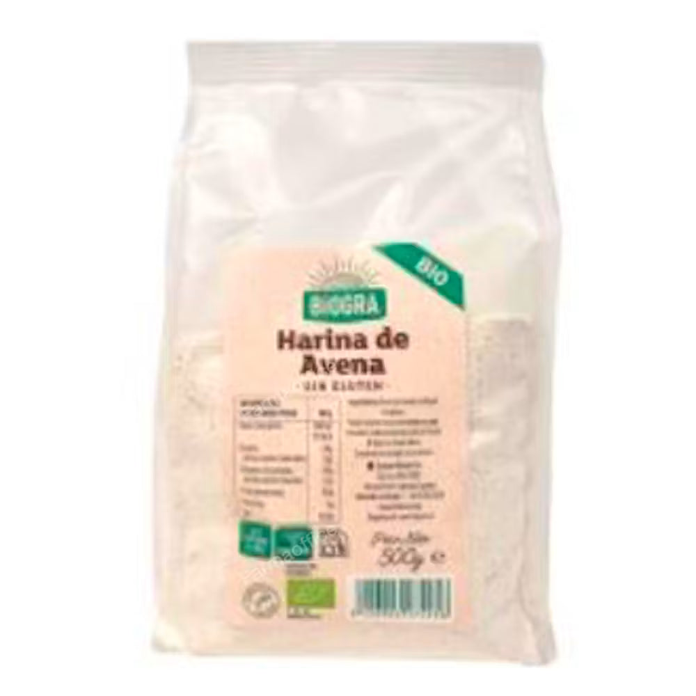 Disfruta de una alimentación saludable con la Harina de Avena Bio de Biográ. Elaborada con avena procedente de agricultura ecológica