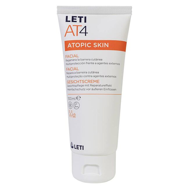 LETI AT4 CREMA HIDRATANTE FACIAL PIEL ATOPICA 100 ML.