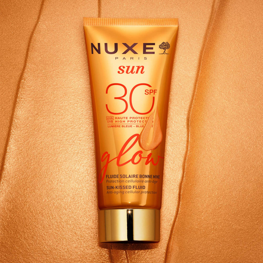 Descubre NUXE Sun Facial Glow SPF 30 40 ml, el aliado perfecto para proteger tu piel mientras realza su luminosidad.
