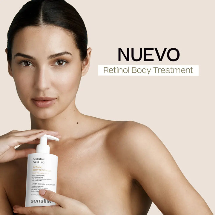 El&nbsp;Sensilis Retinol Body Treatment&nbsp;es una loción corporal diseñada para reafirmar la piel, unificar el tono de la piel, aclarar las manchas y reducir las arrugas.