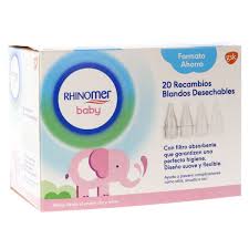 RECAMBIOS DE ASPIRADOR NASAL RHINOMER BABY 10 UND