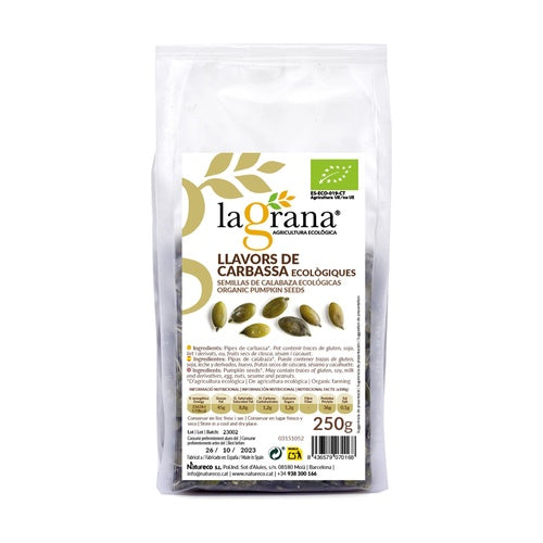 SEMILLAS DE CALABAZA ECOLOGICAS 250 GR. LA GRANA