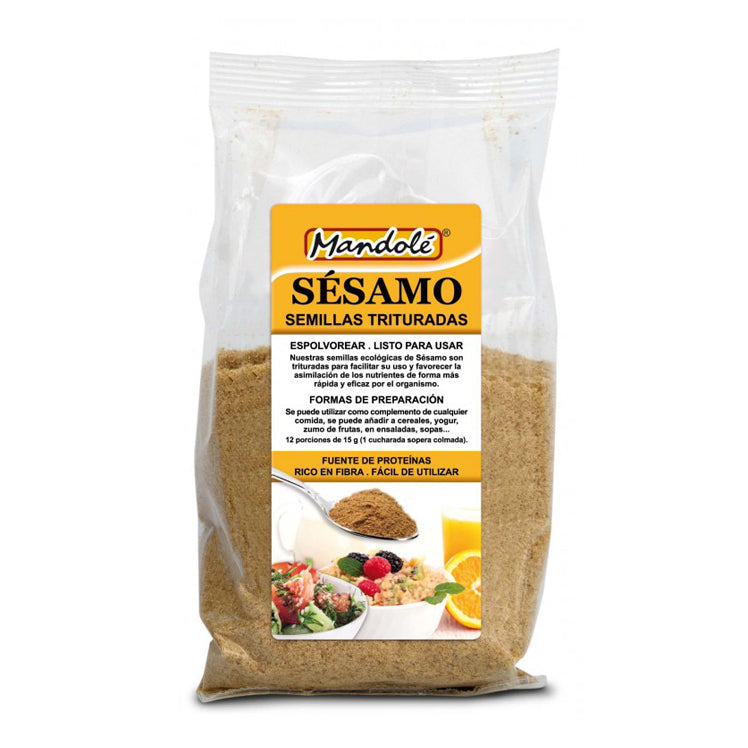 SEMILLAS DE SESAMO TRITURADAS ECOLOGICAS MANDOLÉ 175 GR.