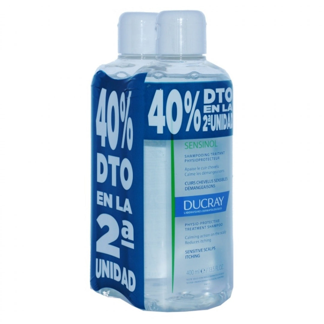 DUCRAY SENSINOL CHAMPU DUPLO 2ª UND 40% DTO