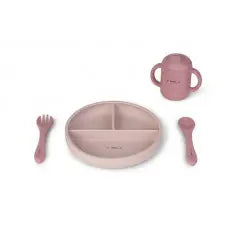 SET ALIMENTACION INFANTIL ROSA "FOOD&FUN" SARO