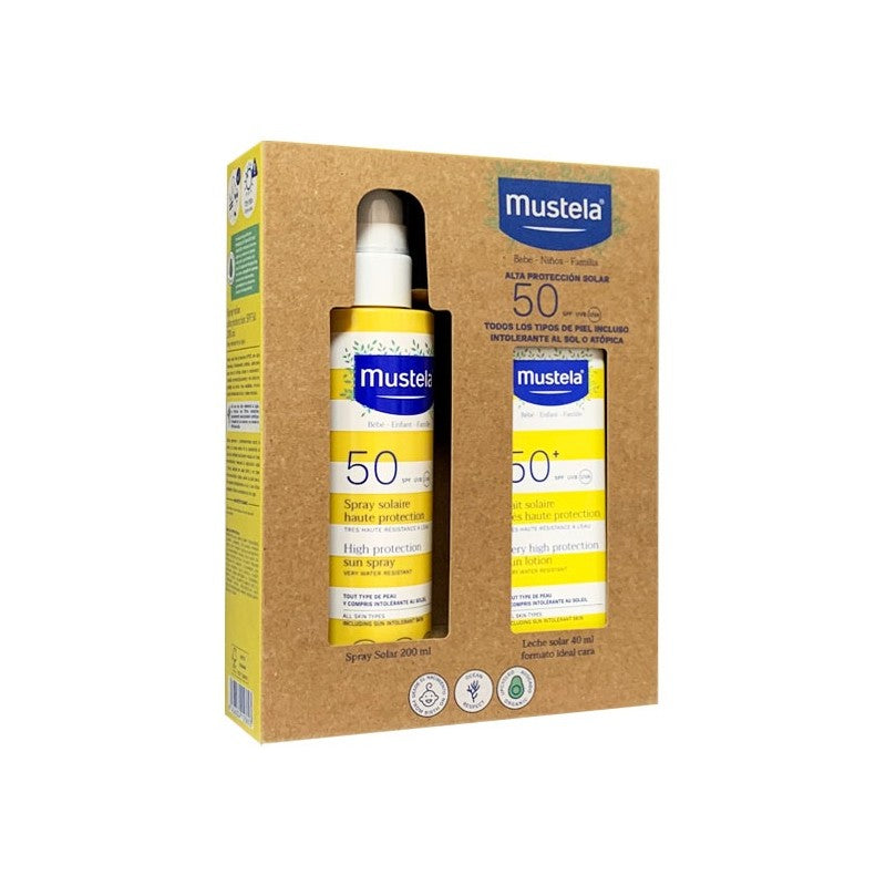 MUSTELA SOLAR CORPORAL 200 ML.+FACIAL PF50