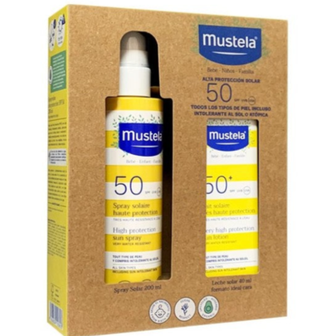 MUSTELA SOLAR CORPORAL 200 ML.+FACIAL PF50