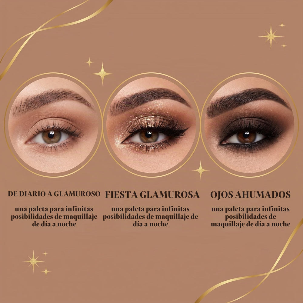 Realza tu mirada y crea looks increíbles con esta preciosa paleta de 9 tonos nude, perfecta para combinar y conseguir diferentes estilos de maquillaje.