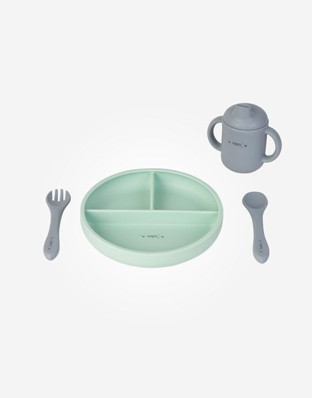 SET ALIMENTACION INFANTIL "FOOD&FUN" SARO VARIOS TONOS