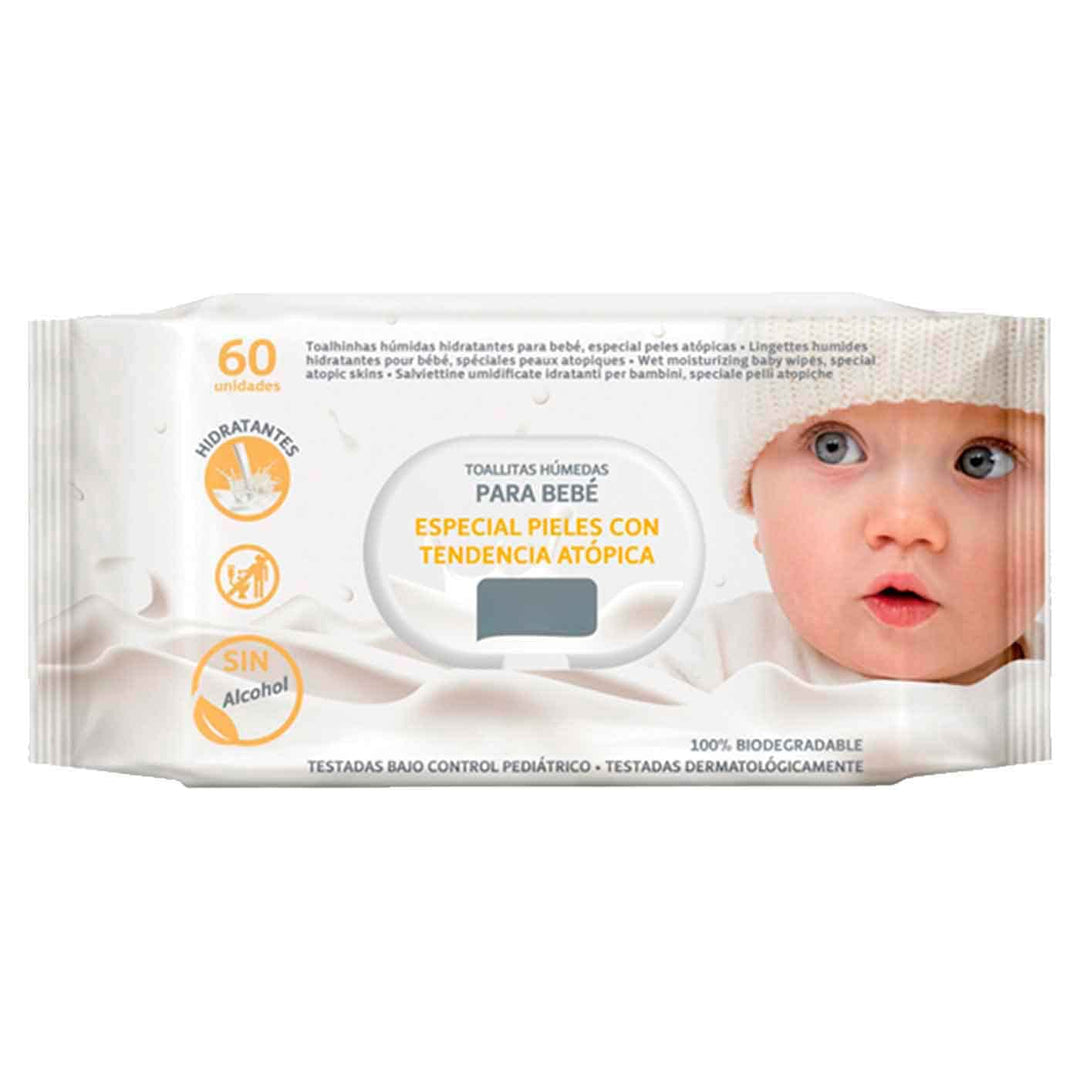 TOALLITAS HUMEDAS DE BEBE ATOPICALM SALUSTAR 60 UND.