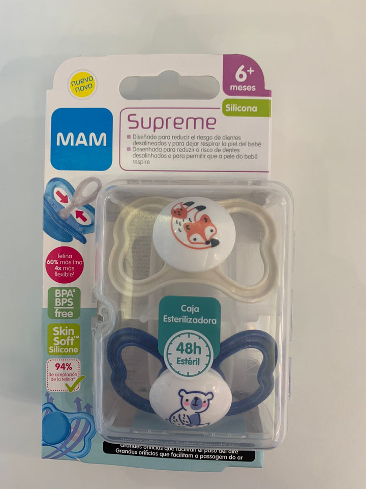 MAM CHUPETES SUPREME 6M+ DUPLO