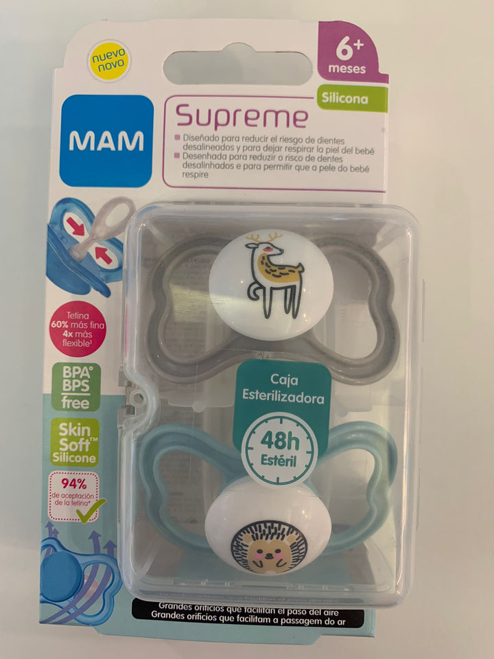 MAM CHUPETES SUPREME 6M+ DUPLO