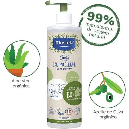 MUSTELA BIO AGUA MICELAR 400 ML.