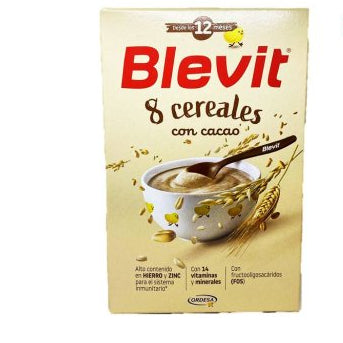 Haz que cada desayuno o cena sea un momento nutritivo y lleno de sabor con BLEVIT SF 8 Cereales y Cacao. 