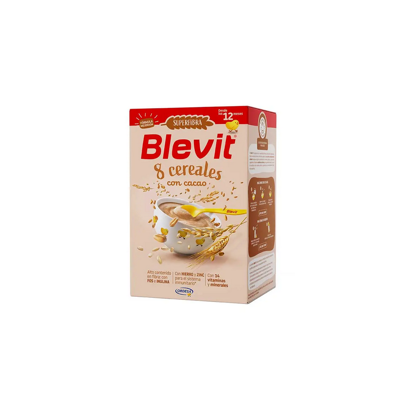 BLEVIT SF 8 CEREALES Y CACAO 500 GR.