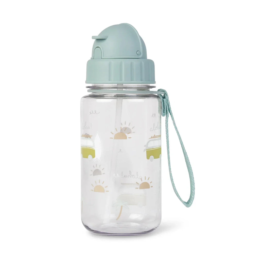 BOTELLA INFANTIL CON PAJITA Y COLGADOR 400 ML