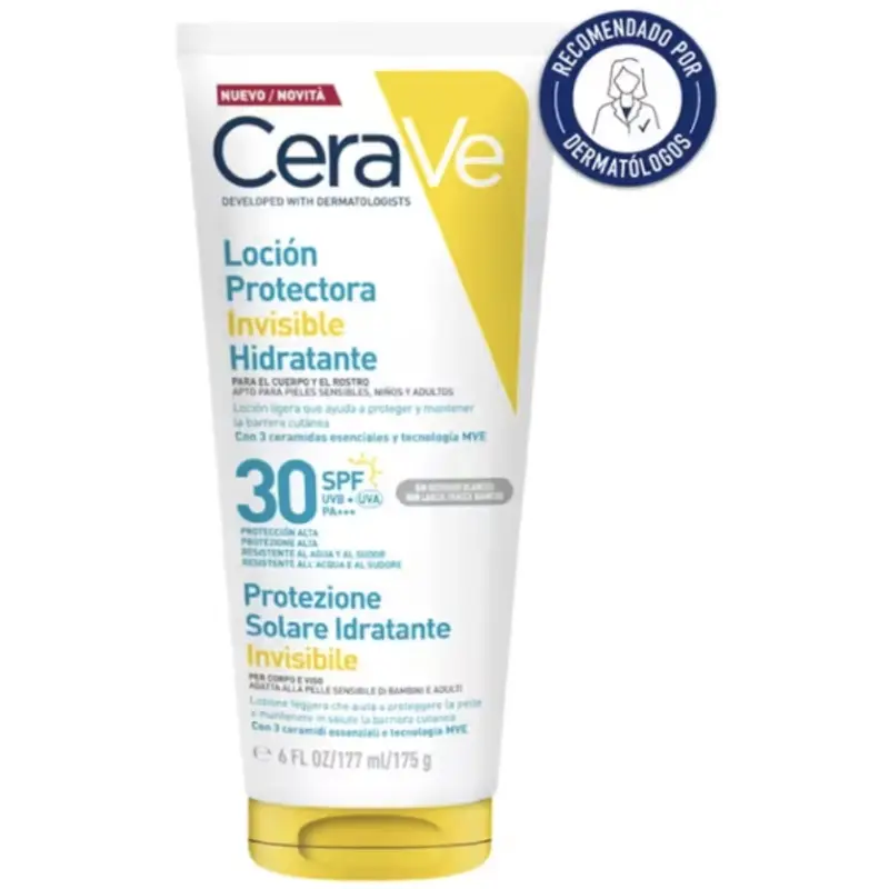 CERAVE SOLAR LOCIÓN CORPORAL INVISIBLE SPF 30 177 ML