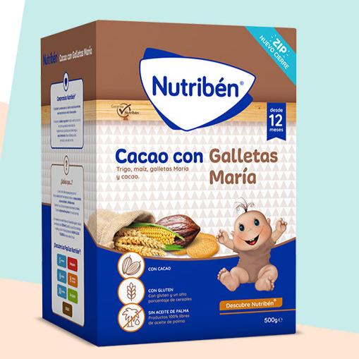 NUTRIBEN CACAO CON GALLETAS MARIA 600 GR