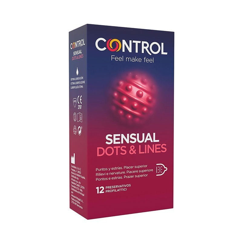 CONTROL SENSUAL DOTS&LINES 12 UND.