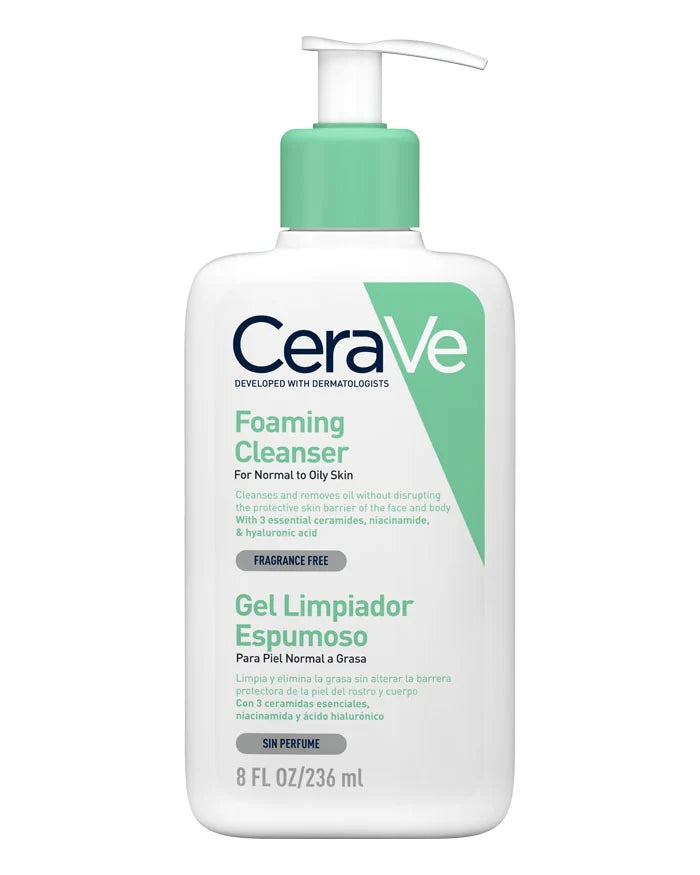 CERAVE GEL LIMPIADOR ESPUMOSO 236ML