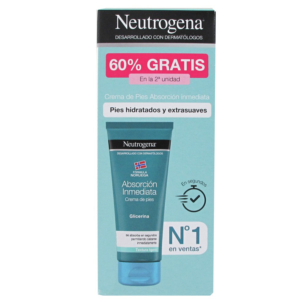 NEUTROGENA PIES CREMA 100+100 ML.