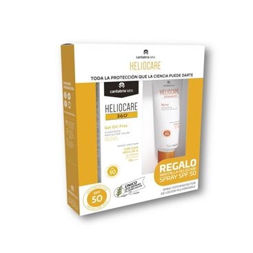 HELIOCARE 360º GEL OIL FREE SFP50 50 ML+ SPRAY SPF50 ADVANCE 100 ML.