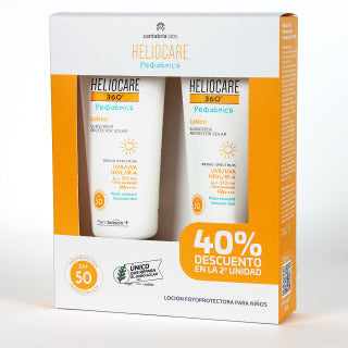 HELIOCARE 360º PEDIATRICS LOCION DUPLO 2X200 ML 2ªUND 40% DTO.
