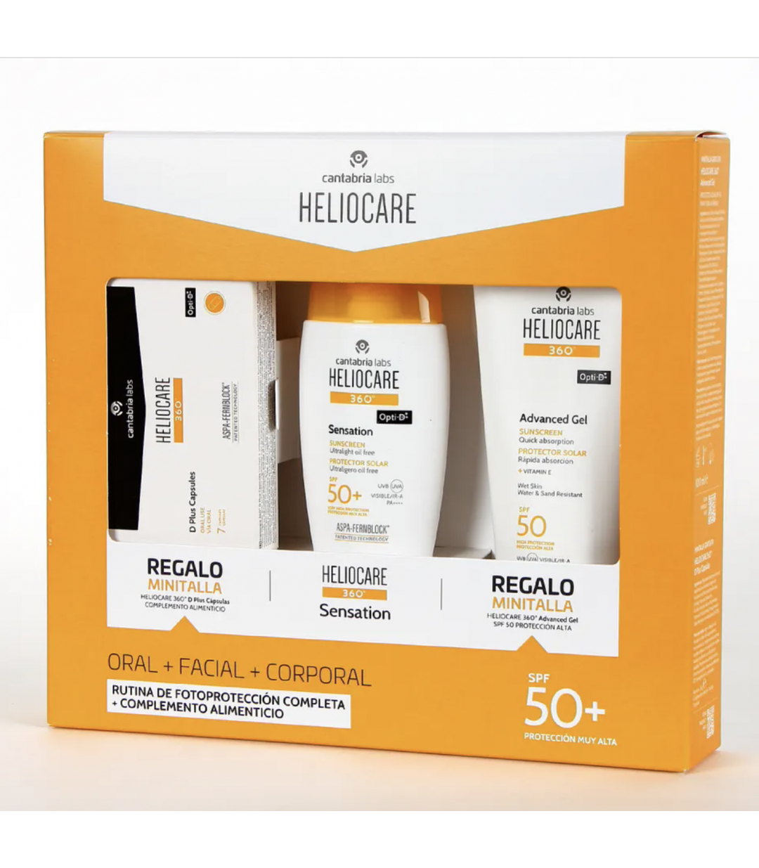 EL pack de Heliocare 360 Pack Sensation SPF50+