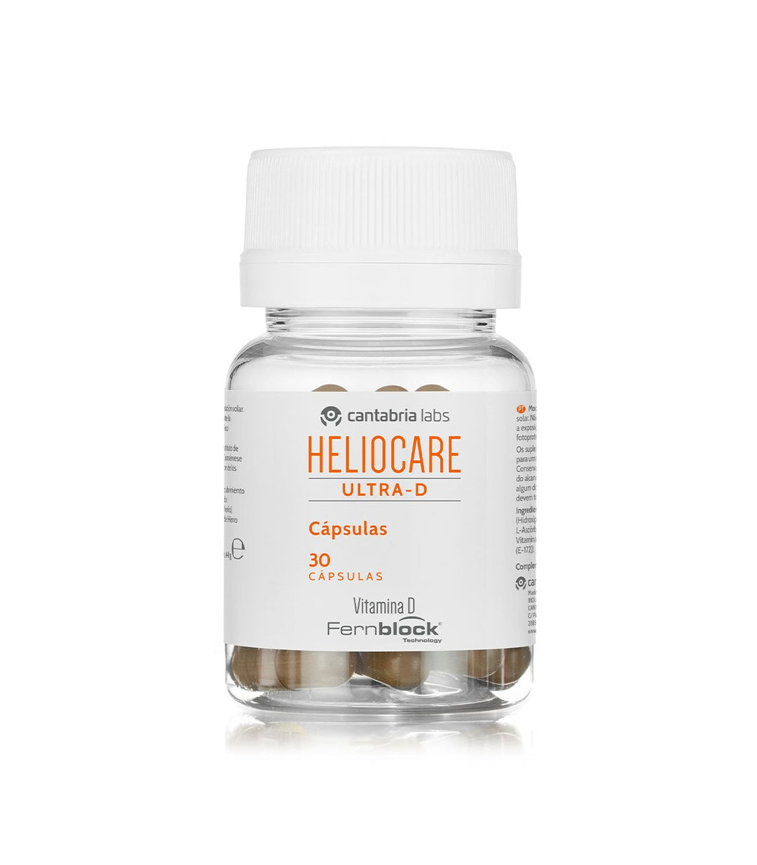 Cápsulas con alto contenido en Fernblock®, que desde la primera toma aumentan la resistencia de la piel al sol, neutralizan y reparan el daño solar.